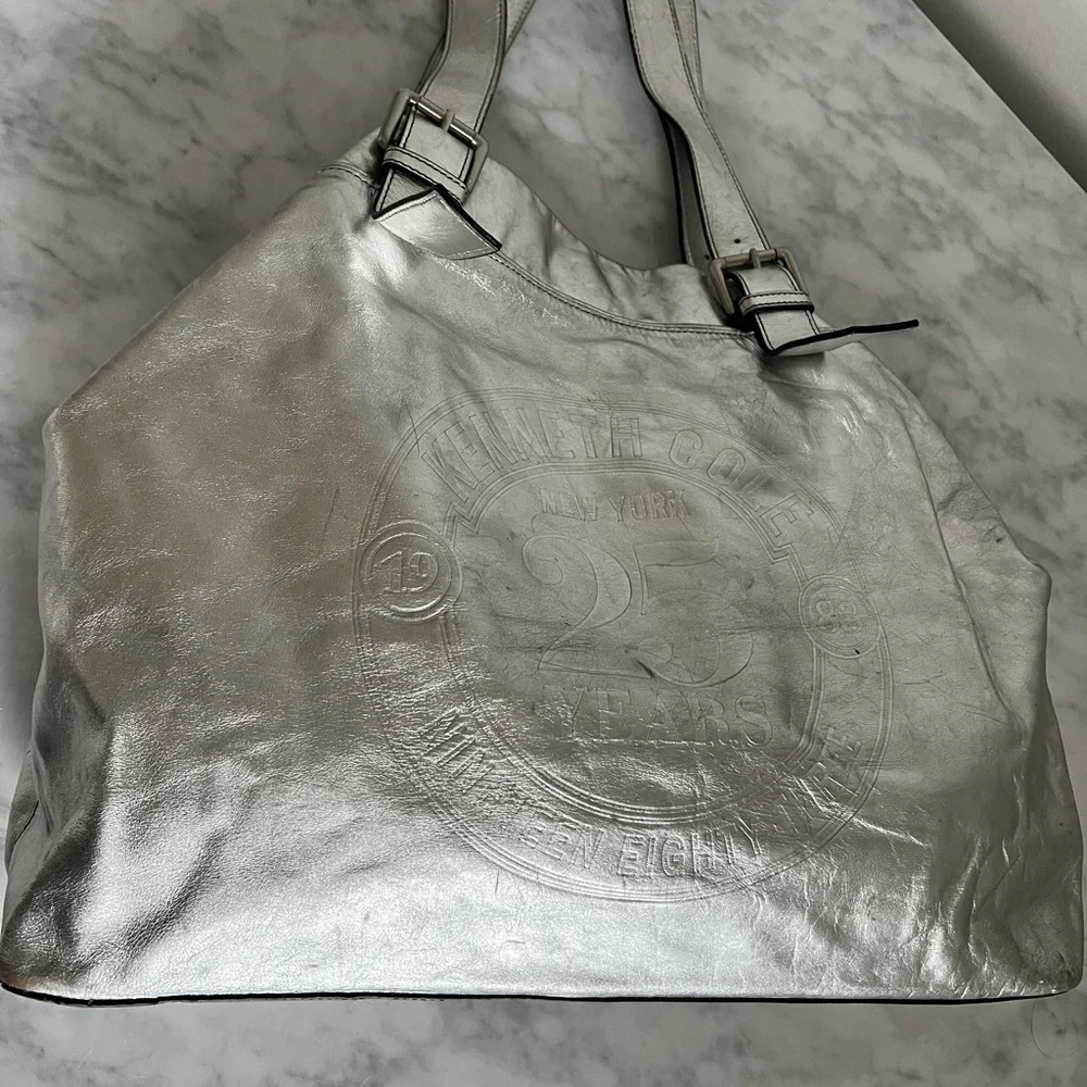 Kenneth Cole 25th Anniversary 1983 Edition SilverTote - Picture 3 of 14